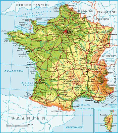 Franska Regioner Karta Karta 2020