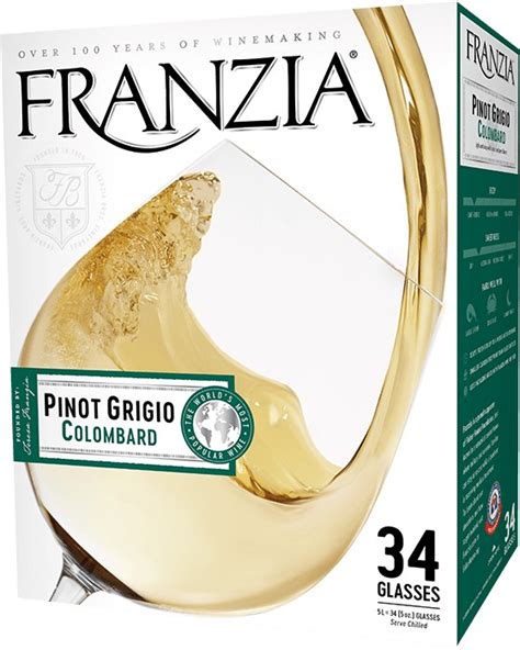 franzia boxed wine nutrition information