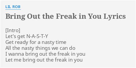 freak in you lyrics song