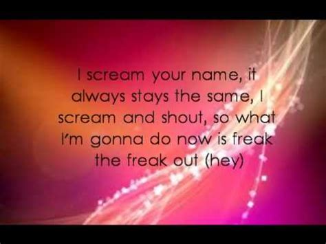 freak out freak out lyrics