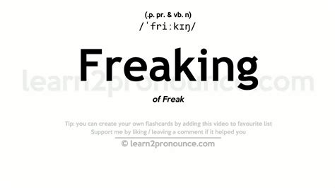 freaking out meaning in english