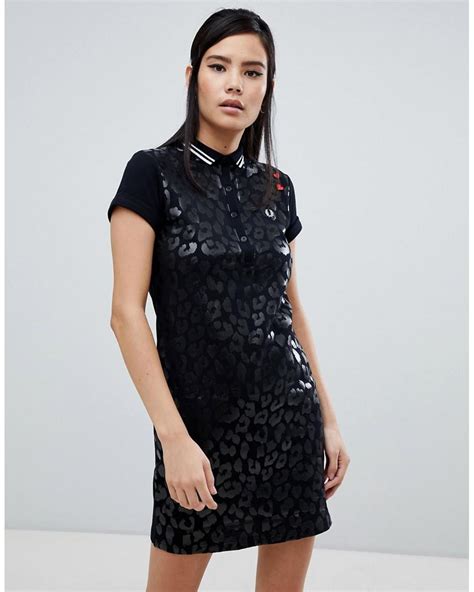 fred perry amy winehouse leopard dress