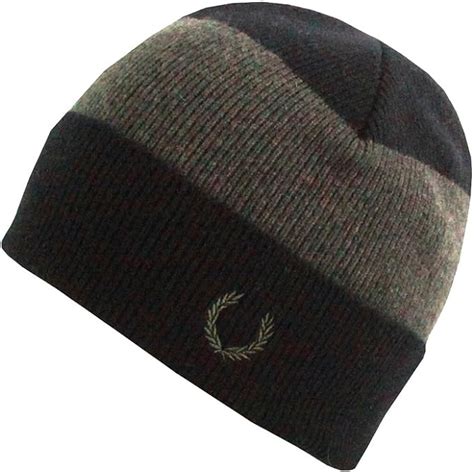 fred perry beanie hat green