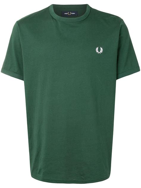 fred perry green t shirt