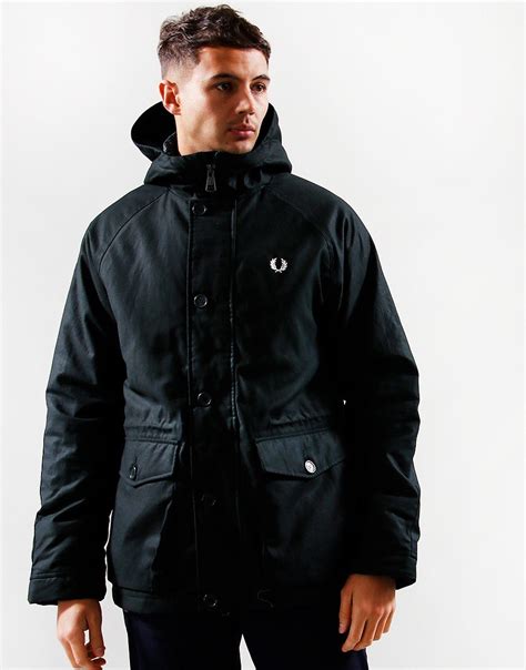 fred perry short cotton twill parka