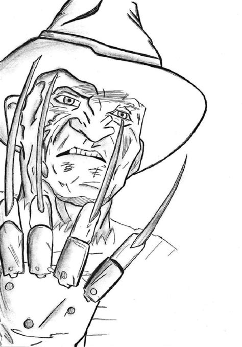 Freddy Krueger Coloring Pages Printable: A Fun Activity For Horror Fans