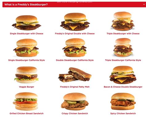 freddy's steakburgers menu picture