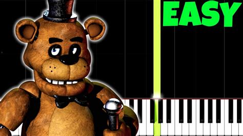 freddy fazbear song piano