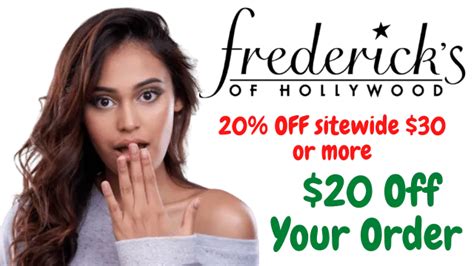 fredericks of hollywood discount coupon