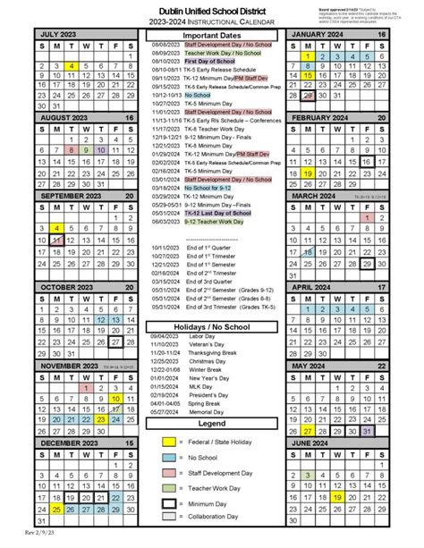 frederiksen elementary calendar