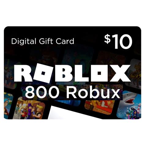 Roblox 10 Gift Card (800 Robux)