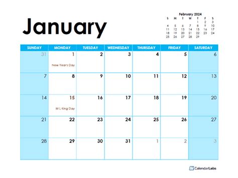 Free 2024 Calendar Template Word