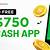 free 750 cash app