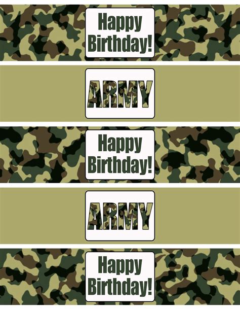 Army Birthday Party Printables Woo! Jr. Kids Activities