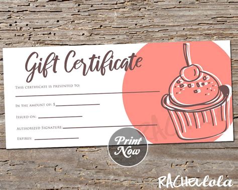 √ 20 Bakery Gift Certificate Template ™ in 2020 (With images) Blank