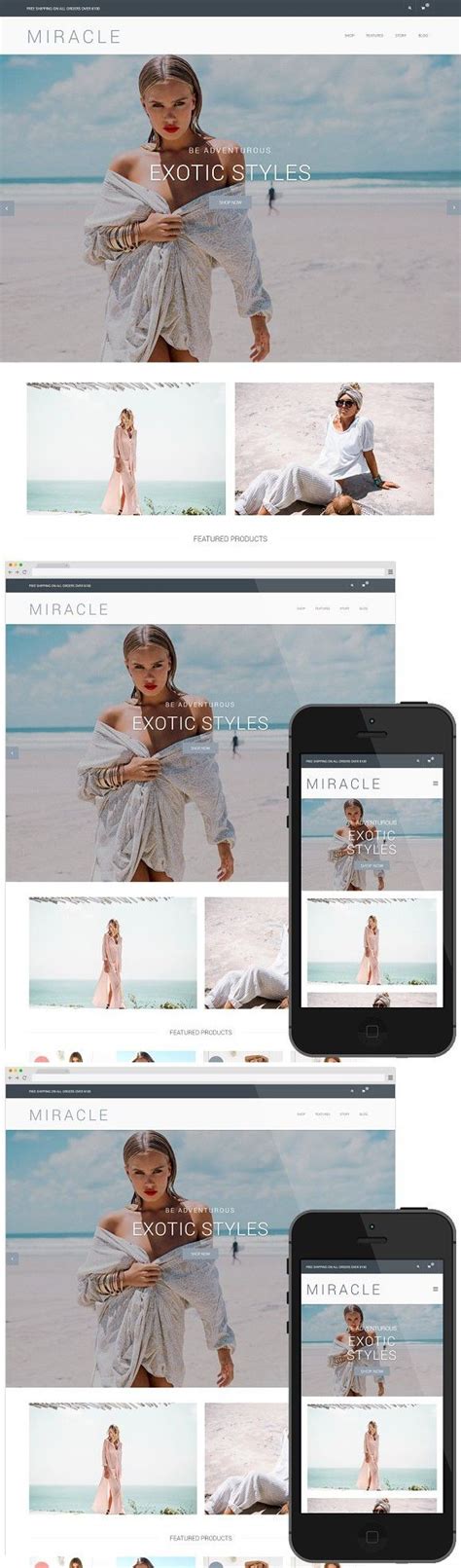 Miracle Big Cartel Theme Web Themes Creative Market