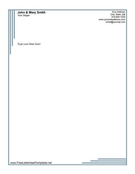 free business letterhead templates download