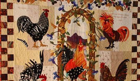 Free Chicken Applique Quilt Patterns Rooster The Craft Cubby Creative Rooster Crafts