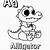 free coloring pages alphabet animal coliring