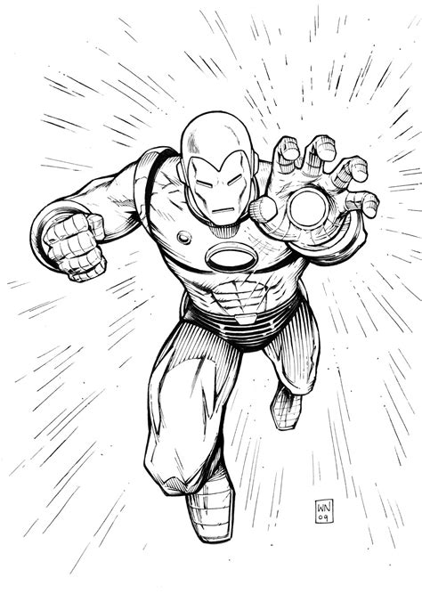 Free Coloring Pages Iron Man
