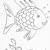 free coloring pages of rainbow fish