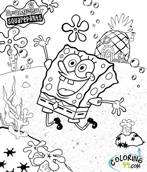 Free Coloring Pages Spongebob: Fun And Creative Way To Entertain Kids