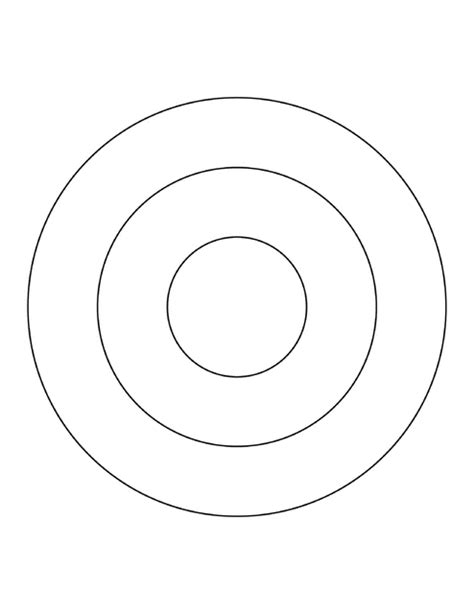 3 Concentric Circles Circle clipart, Circle template, Clip art