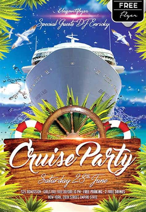 Cruise Flyer Template Free Luxury Download Free Cruise Party Psd Flyer