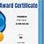 free customizable award certificates