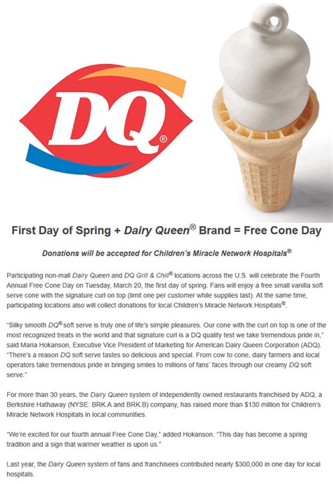Dairy Queen Coupons Free ice cream cone the 20th at Dairy Queen