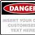 free danger sign template