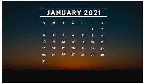 2021 Calendars Wallpapers - Wallpaper Cave