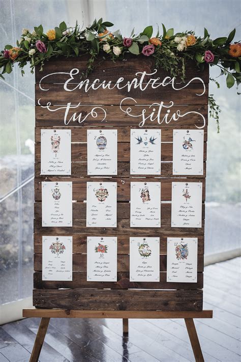 Floral Wedding Table Plan By doodlelove