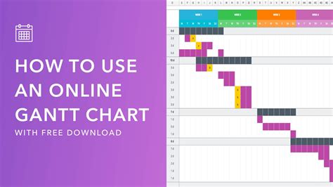 Simple Gantt Chart Template Free Excel Tmp