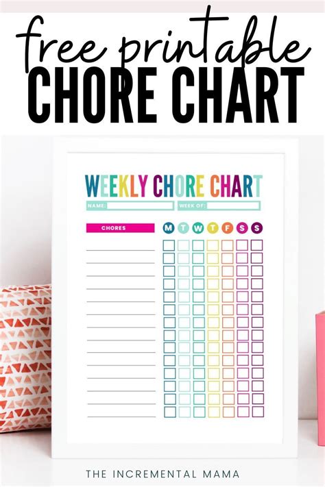 Free Editable Printable Chore Charts: An Easy Way To Organize Your Household