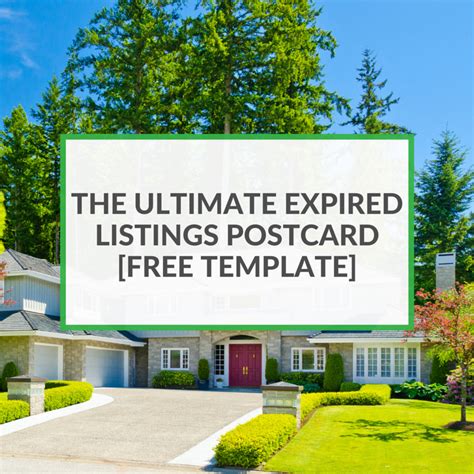 Expired Listings Postcards Real Estate Postcards