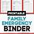 free family emergency binder templates
