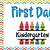 free first day of kindergarten sign printable