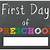 free first day of preschool printable sign