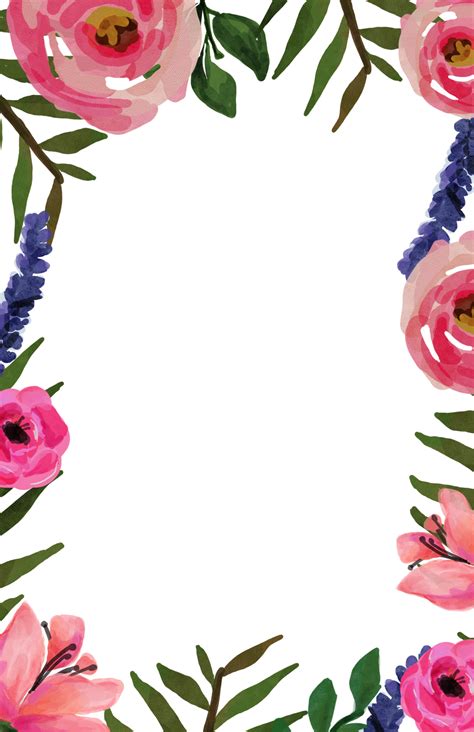 FREE Printable Romantic Blush Floral Invitation Templates FREE