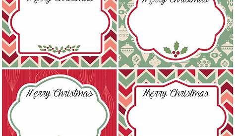 Free Gift Stickers Printable Christmas Tags