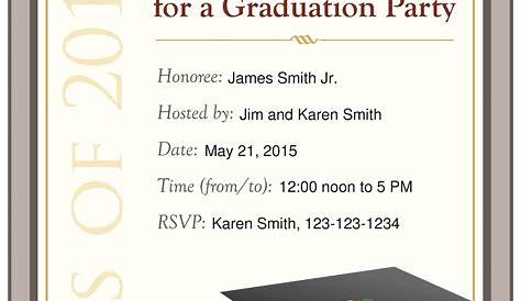 graduation invitation templates free mfJZZkLz | Graduation | Pinterest