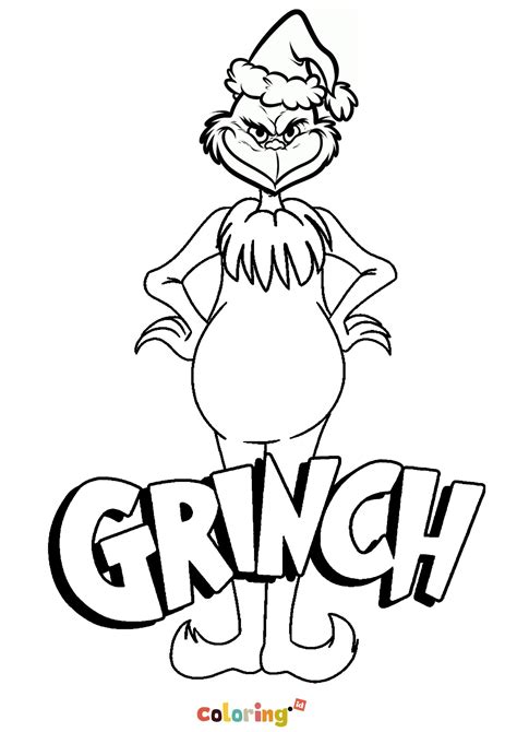 Grinch Coloring Pages Printable Coloring Page Blog