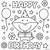 free happy birthday coloring pages printable