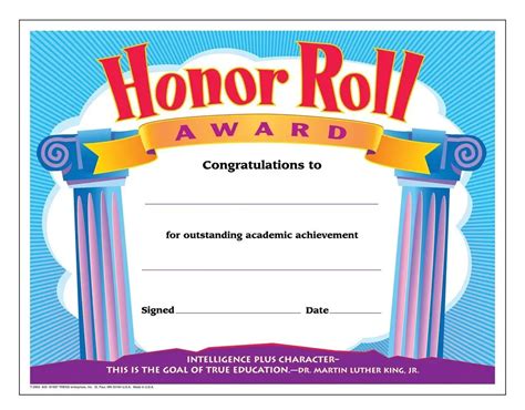 Free Honor Roll Certificate Templates Customize Online for Editable