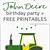 free john deere party printables