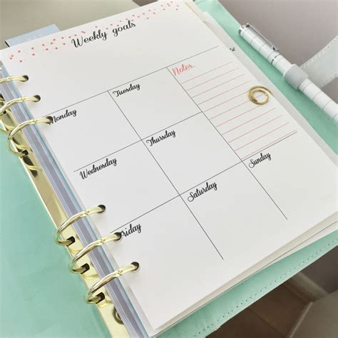 Kikki K Style Dividers with Patterned Paper Planner printables free