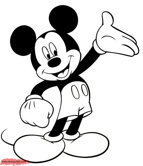 Print Mickey Mouse Coloring Pages Coloring Home