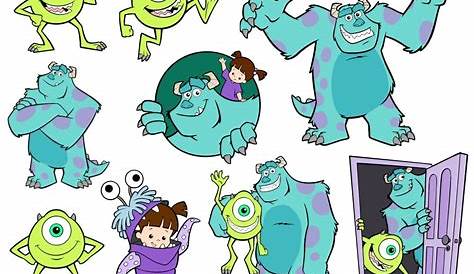 Monsters Inc. Clipart SVG Digital Download PNG and Free SVG | Etsy