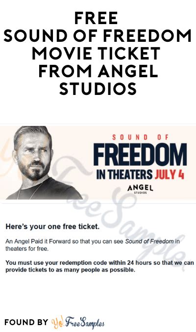 Get Free Movie Tickets For Sound Of Freedom In 2023